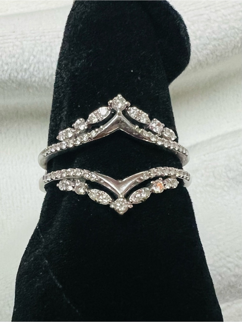 Kay Jewelers 14kt White Gold Diamond Enhancer with Pavé Accents